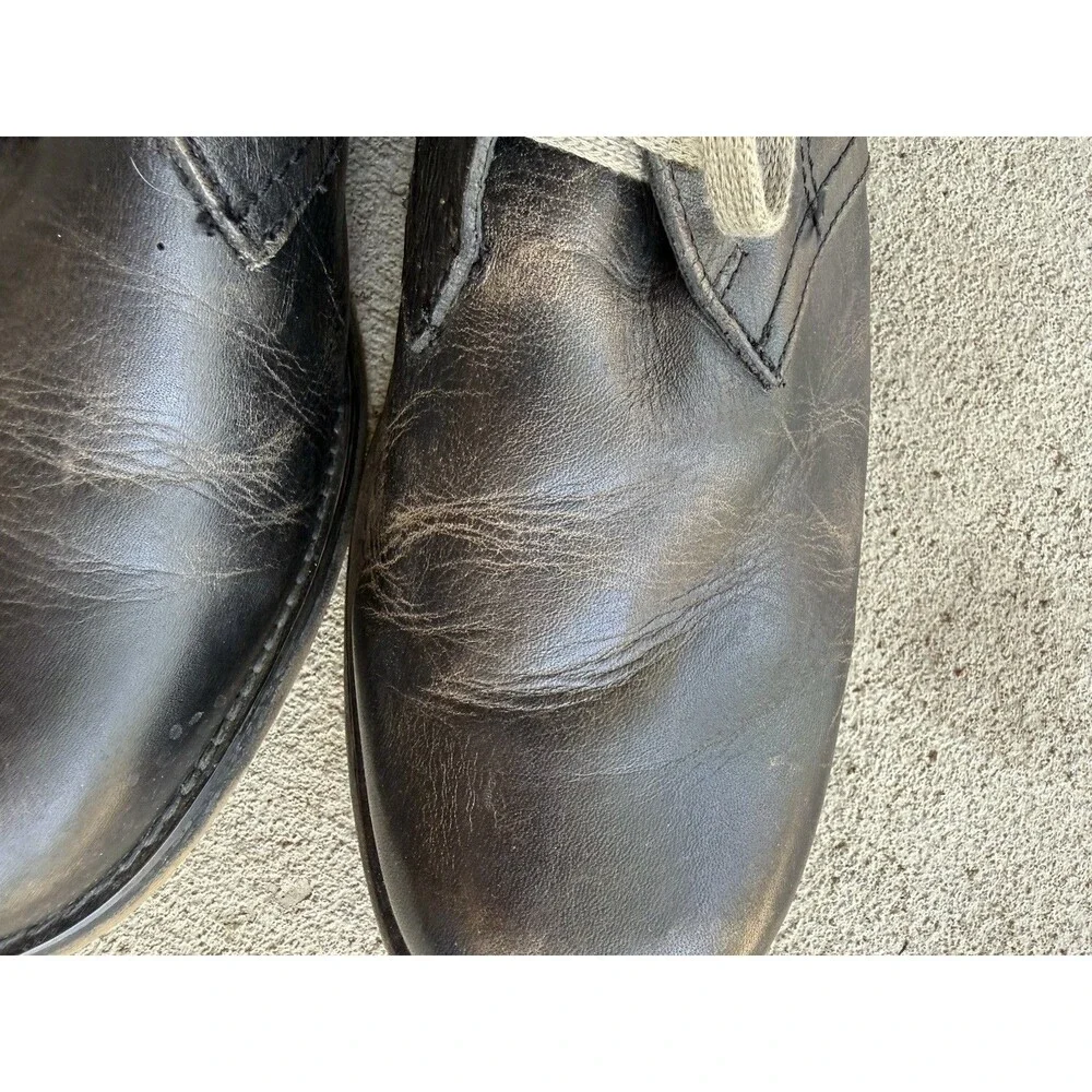 bed stu black leather boots size 10.5